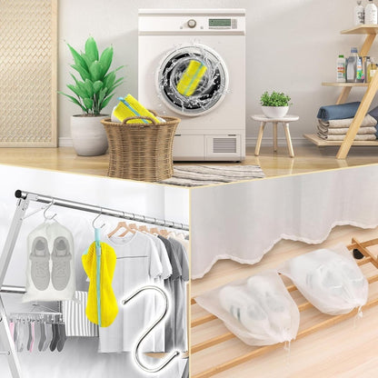 2 Pack Reusable Shoe Washing Machine Bag Laundry Shoe Bag for Washer and Dryer