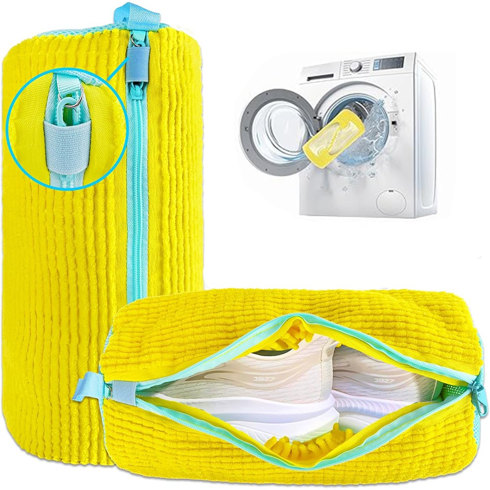 2 Pack Reusable Shoe Washing Machine Bag Laundry Shoe Bag for Washer and Dryer