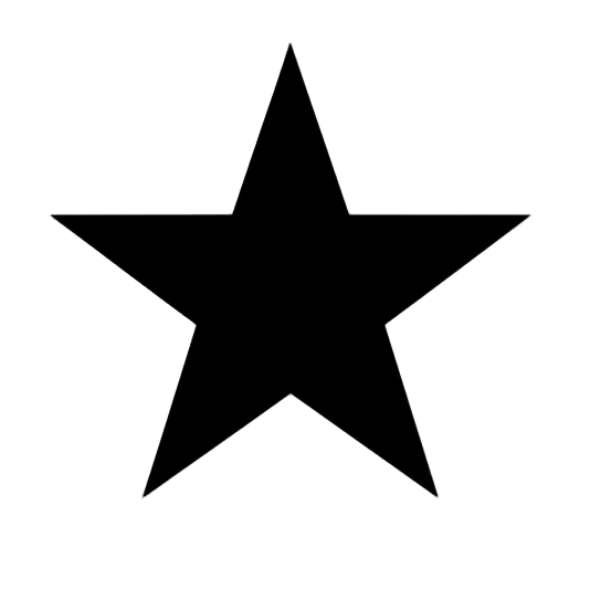 make a black star symbol